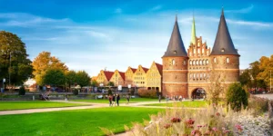 Holsten Gate at the entrance to Lübeck