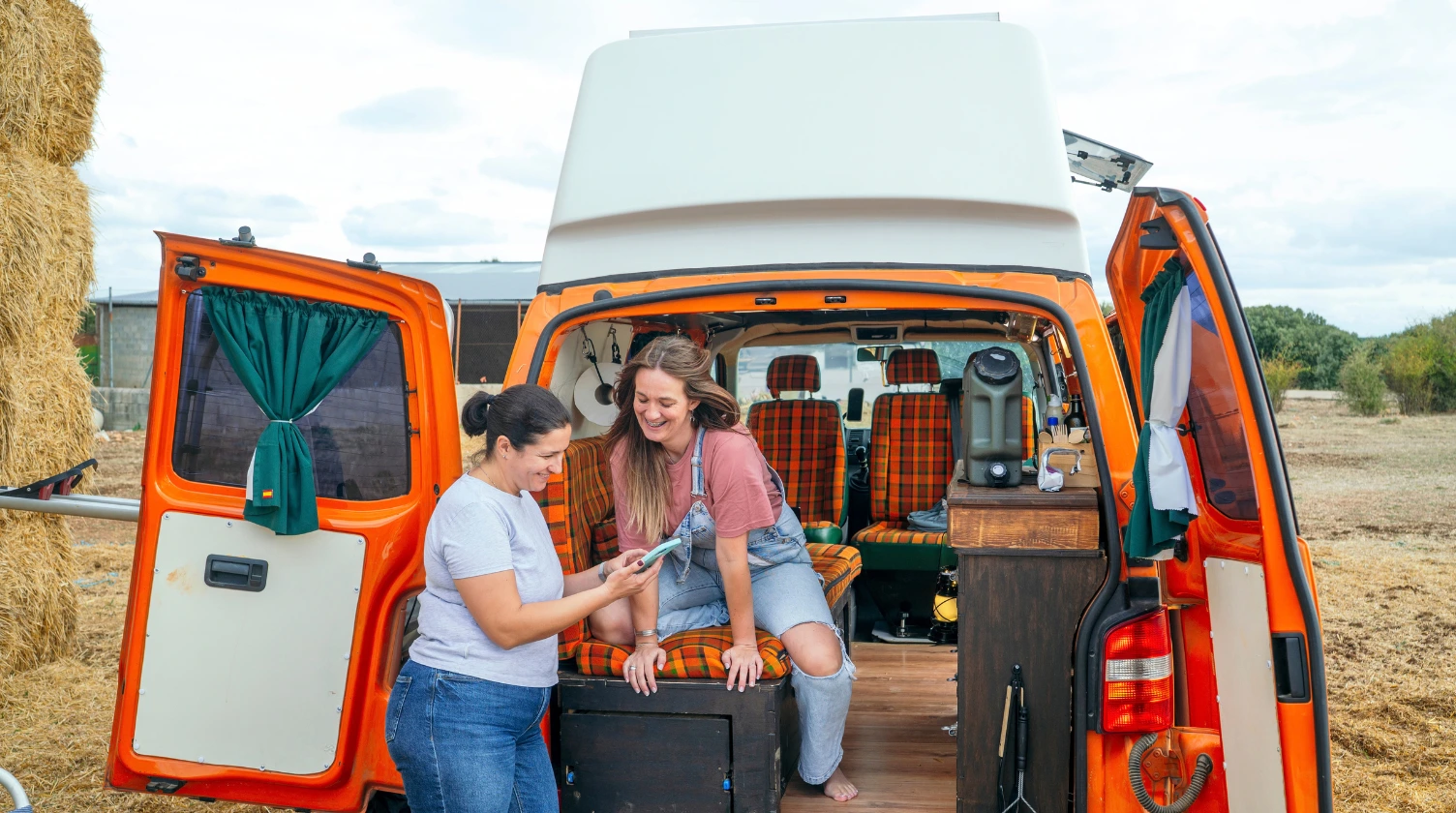 Vintage campervan